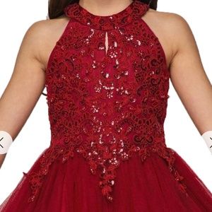 Cinderella Couture Red Dress Little Girls Size 4